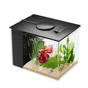 lot 5237 image: Vehipa Betta Fish Tank 1 Gal Acrylic Nano Aquarium Kit