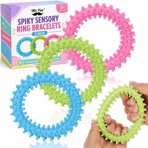 lot 6231 image: Mr. Pen Spiky Sensory Ring Bracelets, 3 Pack