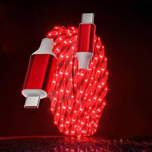 lot 6241 image: Opligevo LED USB-C Cable Starry Light 3.3FT Red