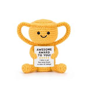 lot 6245 image: Xinezaa Mini Crochet Trophy Award Desk Decor