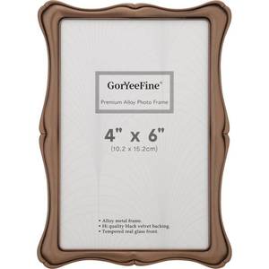 lot 6279 image: GorYeeFine Photo Frame 4x6 Bronze Alloy (glass has crack)