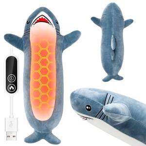 lot 6283 image: HOTHUGZ USB Electric Heating Pad, Shark Plush Design
