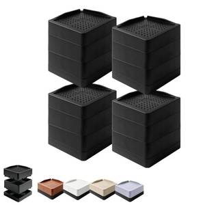 lot 7606 image: Artgol 4 Pack Stackable Rectangular Riser Blocks 4.3