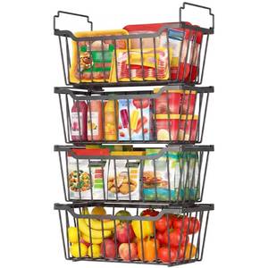 lot 9721 image: Goovilla Freezer Organizer Bins for 5-7 Cu.FT Chest Freezer, 4 Pack Black