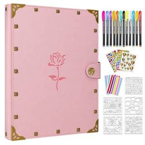 lot 9739 image: ZEEYUAN Mothers Day Gift Scrapbook Album for Mom, Leather Photo Album Journal Scrap Book Family Scrapbook Gift for Mom Grandma