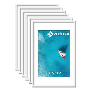 lot 9748 image: 11x17 Picture Frame Set of 6 for Photo Poster HorizontallyVertically