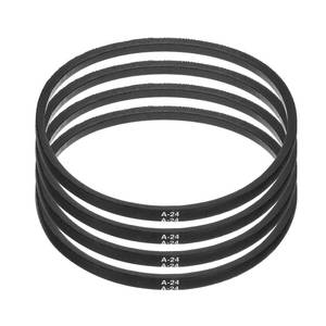 lot 10405 image: uxcell 4pcs A24 or 4L260 Classic Wrapped Rubber V-Belt, 24(610mm) Inside Circumference, A Profile V Belt