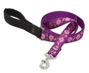 lot 10406 image: LupinePet Originals 1 Rose Garden 6-Foot Padded Handle Leash for Medium and Larger Dogs
