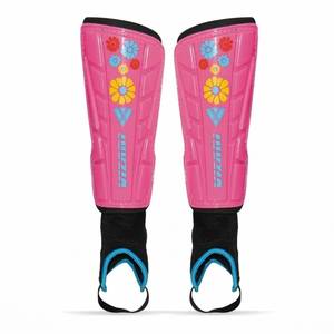 lot 10412 image: Vizari Blossom Toddler Soccer Shin Guards for Girls - Dual-Layered Protection - Ventilated Football Shin Pads with Ankle Protection - Stylish Design Ankle Guard with Adjustable Fit (PinkBlue, XS)