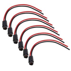 lot 10432 image: The Lord of the Tools 6Pcs T5 Wired LED Light Bulb Socket Holder Light Bulb Socket Lamp Extension Holder Accessories for Cars Bikes Trucks Trailers DC 12V 11cm