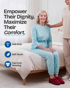 lot 10447 image: Ovidis Dementia Clothes Carrie �� Swirls �� S �� Alzheimer Anti-Strip Jumpsuit for Women �� Dementia Products for Elderly with Back Zipper and Incontinence Protection �� Alzheimers Products for Elderly, Size small