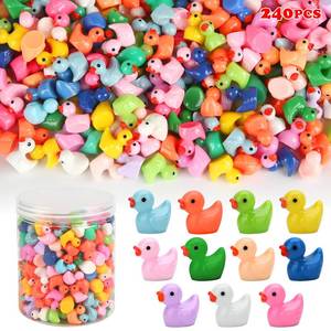 lot 10475 image: 240pcs Mini Ducks, Tiny Resin Duck Small Plastic Animals Figurines Bulk