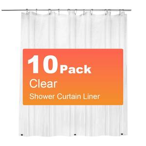 lot 12633 image: ZEMAHOME Shower Curtain Liner 72x72 Clear