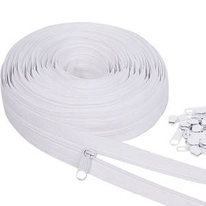 lot 12638 image: MiniRed #3 Nylon Coil Zipper 10 Yards With Sliders