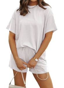 lot 12661 image: SHEWIN 2 Piece Ribbed Short Set Womens Large