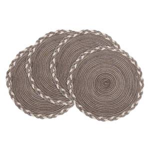 lot 12674 image: SHACOS Round Placemats Set of 4, 15 Inch