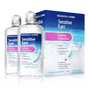 lot 13245 image: Bausch  Lomb Sensitive Eyes Saline Solution, 12 oz 2-Pack