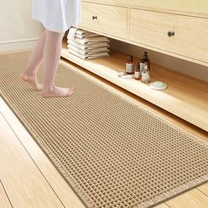 lot 13252 image: Smiry Waffle Bath Mat 72x24 Brown