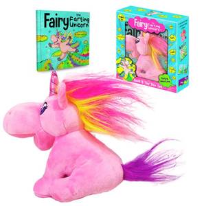 lot 13278 image: Humor Heals Us Fairy Farting Unicorn Toy Book Set