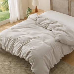lot 13285 image: Bedsure Duvet Cover Queen Polyester Microfiber