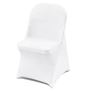 lot 13299 image: VEVOR 12 PCS White Folding Chair Covers
