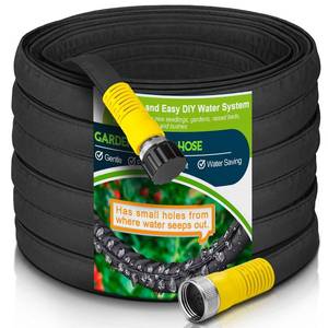 lot 13304 image: LAVEVE 100FT Flat Soaker Hose, Heavy Duty
