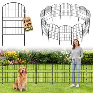 lot 13313 image: KIMAZO Garden Fence Panel 32.5in H x 20ft L (14-Pack)
