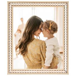 lot 14009 image: 2 Pack - OMISHE Wood 8x10 Picture Frame with Beaded Border