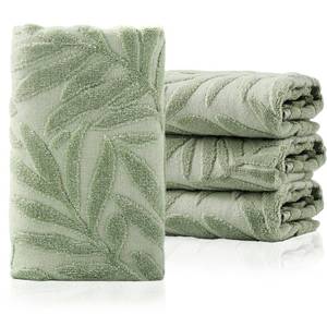 lot 14016 image: CODOHI Hand Towels Set of 3 Leaf Pattern 100% Cotton