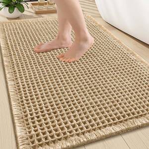 lot 14019 image: Smiry Waffle Bath Mat 30x20 Brown