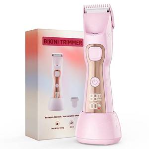 lot 14023 image: WJJRUN Bikini Trimmer Dual Head Electric Razor 7000RPM