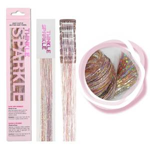 lot 14028 image: Twinkle Sparkle Clip-In Hair Tinsel Kit, 6-Piece