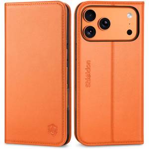 lot 14037 image: SHIELDON Real Leather Wallet Case iPhone 1817 Pro Max