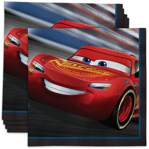 lot 14043 image: Disney Cars 3 Beverage Napkins 16ct