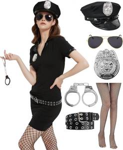 lot 14081 image: EBYTOP Womens Police Officer Halloween Costume, L