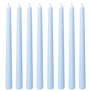 lot 14087 image: Glowsphere Taper Candle Set 10 Inch Baby-Blue 8 Pack