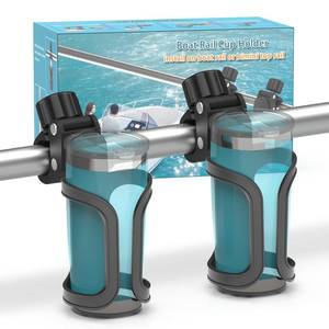 lot 14091 image: Seaperk Boat Rail Cup Holder 360° Rotating (Pack of 2)