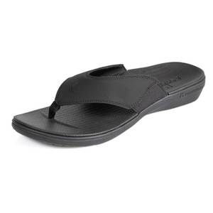 lot 14092 image: PowerStep Mens Arch Support Orthotic Flip Flop Sandals, Size 12