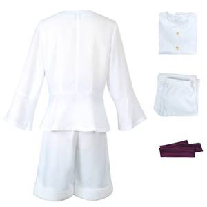 lot 14093 image: Roncome Adult Unisex White Anime Cosplay Costume 2XL