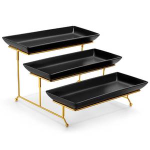 lot 17552 image: MALACASA 3-Tier Porcelain Serving Stand