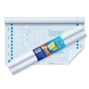 lot 18323 image: Chell Clear Self-Adhesive Book Cover, 17.5in x 5ft (2-Pack)