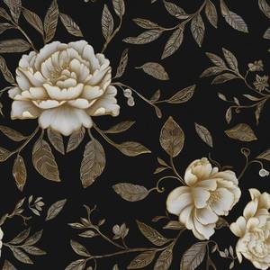 lot 18344 image: Laatse Peel and Stick Floral Wallpaper 17.5x118