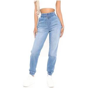 lot 18389 image: CME SHOWU Womens Denim Joggers Blue, Size L