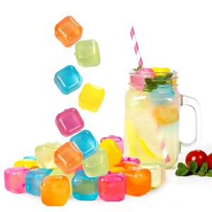 lot 20234 image: Xgunion Reusable Ice Cubes 25 Pack Colorful