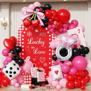 lot 20238 image: Nyvrexo Balloon Arch Kit 146-Piece Red Pink