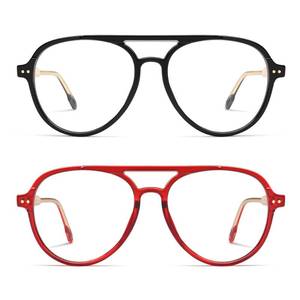 lot 20269 image: AMOMOMA Aviator Blue Light Reading Glasses 1.5X