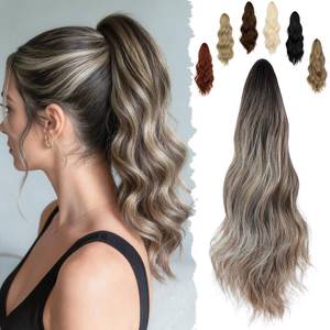 lot 20272 image: FELENDY Ponytail Extension 16 Claw Clip Synthetic Hair