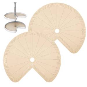 lot 20274 image: Jaxbo 26 Lazy Susan Shelf Liner, 2-Piece Set