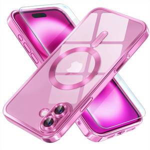 lot 20297 image: Misea Magnetic iPhone 16 Case with MagSafe Hot Pink