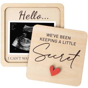 lot 20326 image: KATINAT Wooden Keepsake Box Ultrasound Picture Frame